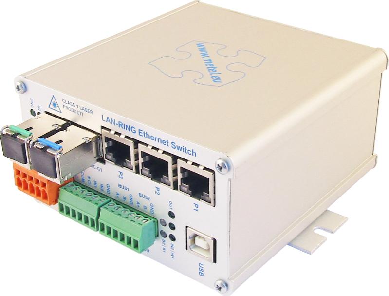 1-988-220 2G-2S.0.3.F-BOX-PoE, Průmyslový switch pro kruhovou topologii s 2x SFP…