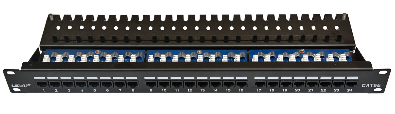 LEXI-Net Patch panel 24PORT 19" CAT5E UTP horní zářez