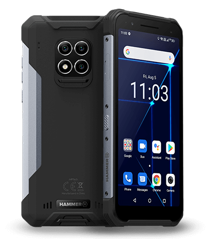 Telefon myPhone Hammer Construction 6GB/128GB stříbrný