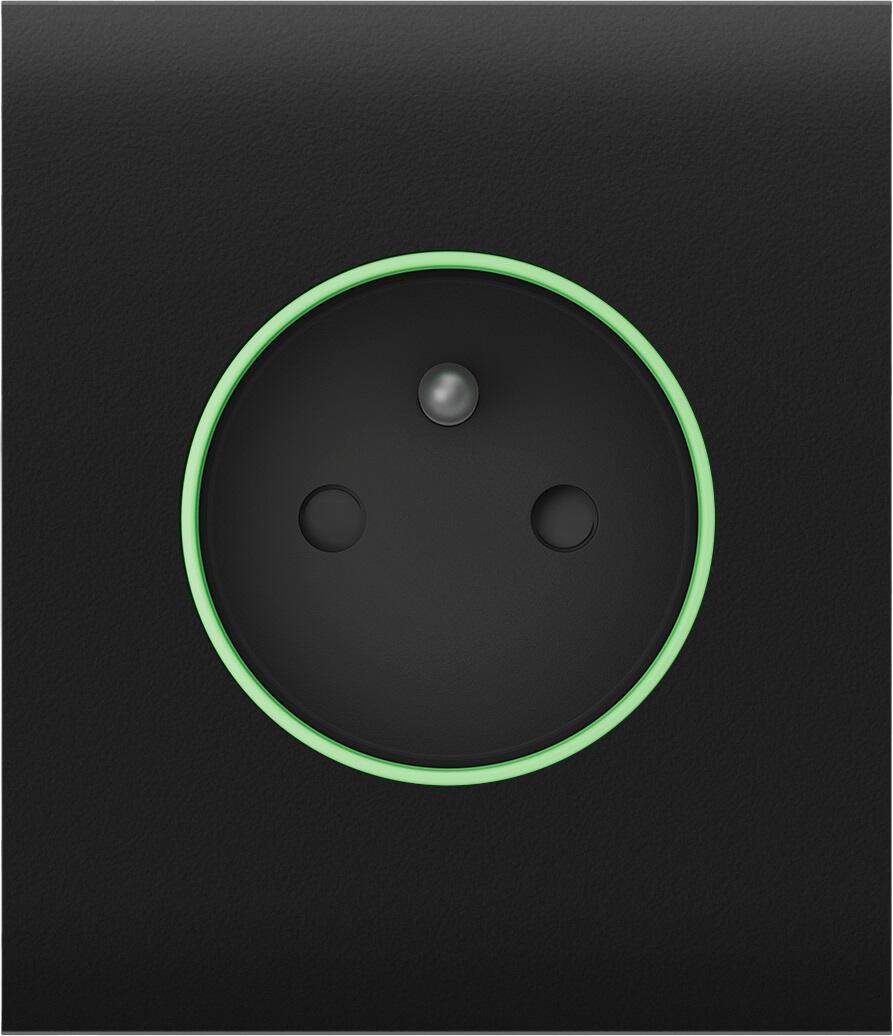 CenterCover (type E), přední panel pro Outlet, černý