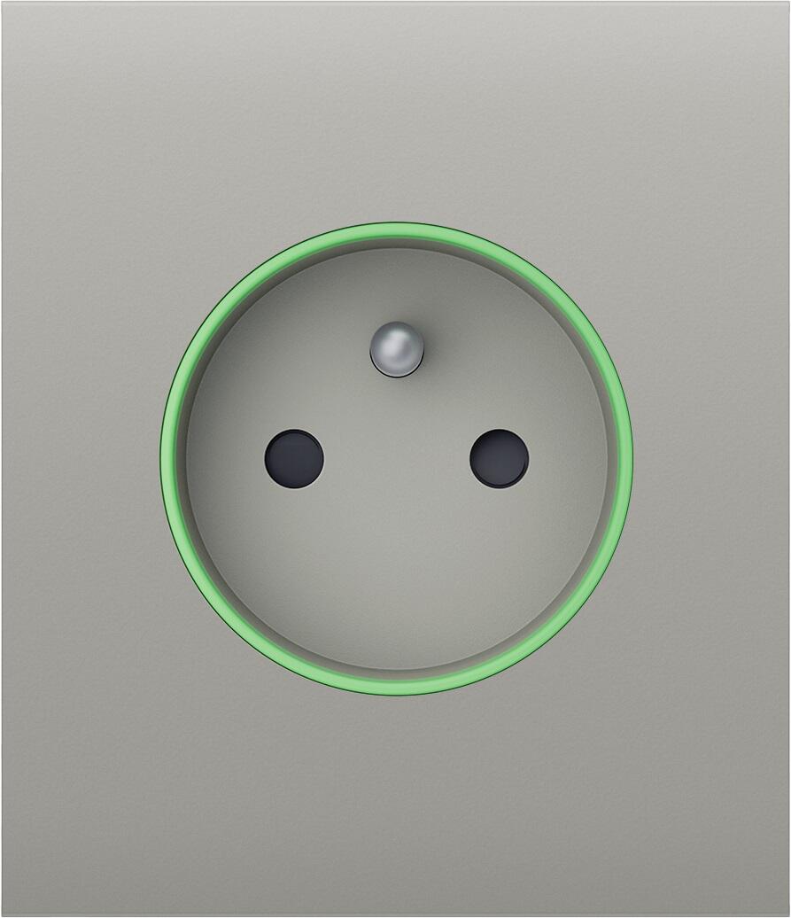 CenterCover (type E), přední panel pro Outlet, oyster