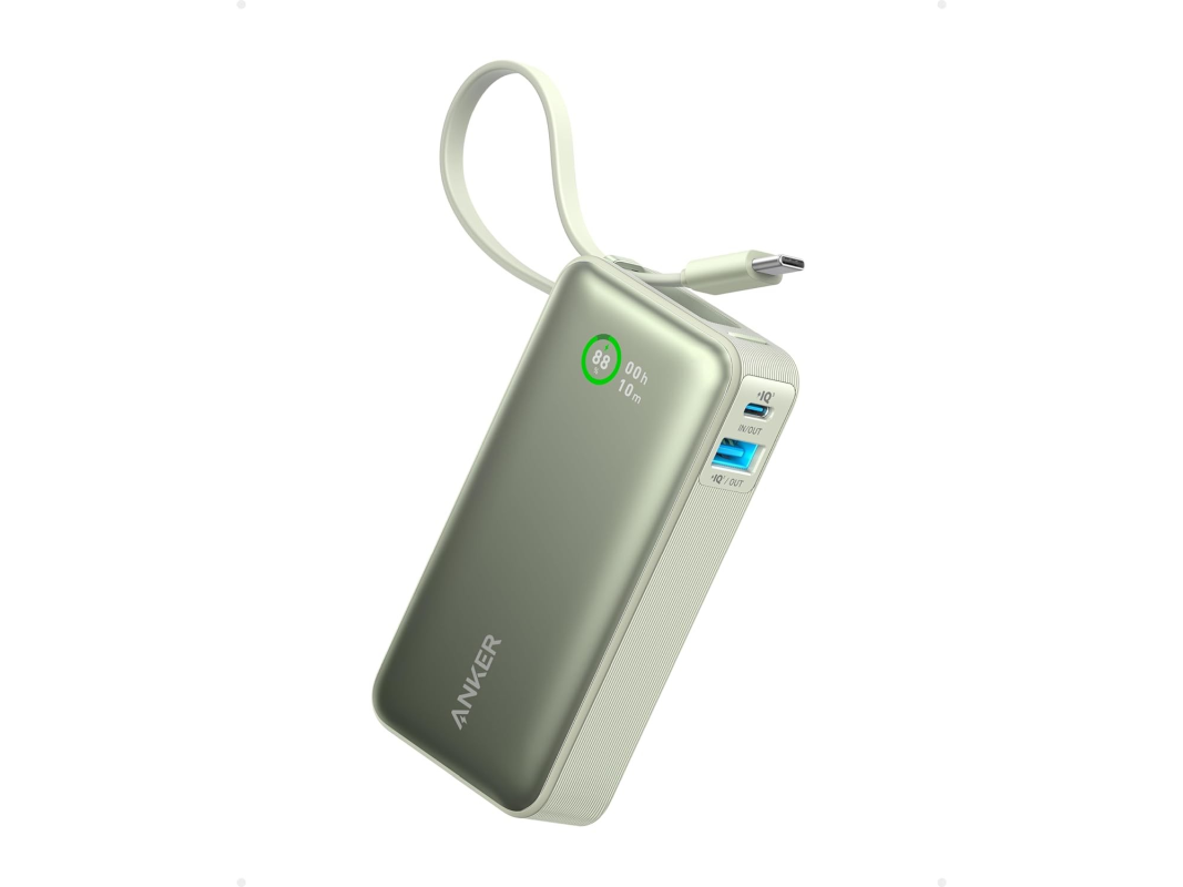 Powerbanka Anker 545 10000mAh, 30W s kabelem USB-C zelená