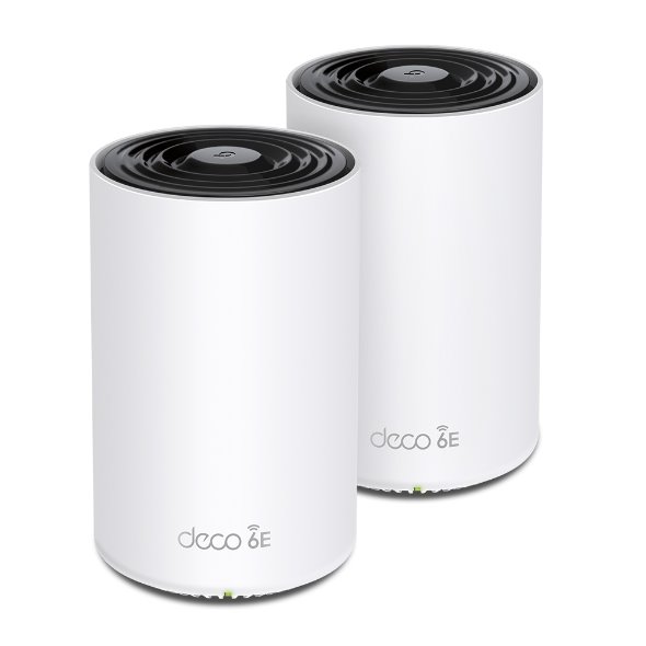 WiFi router TP-Link Deco XE75 Pro(2-pack) AXE5400, WiFi 6E, 1x 2.5GLAN, 2x GLAN / 574Mbps 2,4GHz/ 2402Mbps 5GHz/ 2402 6