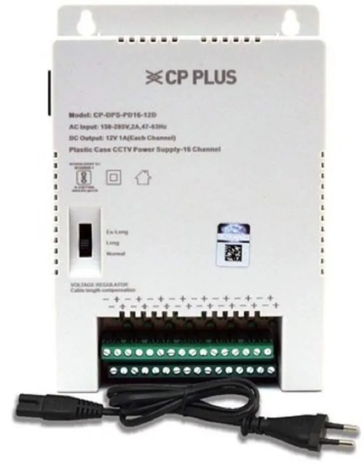 CP-DPS-PD16-12D Napájecí zdroj pro více kamer s šestnácti oddělenými okruhy - 12V/8A