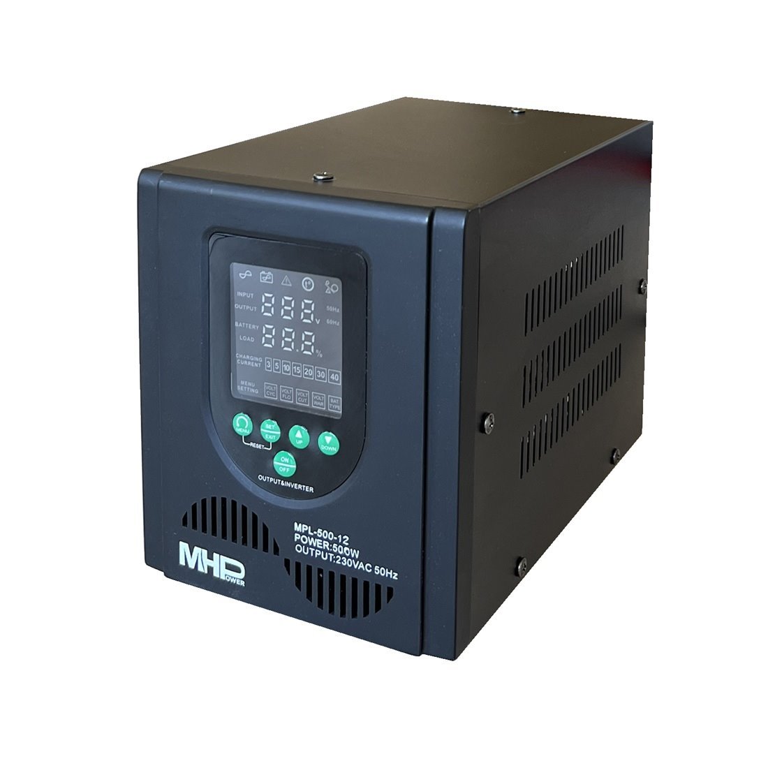 Záložní zdroj MHPower MPL-300-12, UPS, 300W, čistý sinus, 12V, podpora LiFePO4 baterií