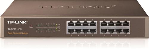 Switch TP-Link TL-SF1016DS 16x Lan, 13" rack/kov