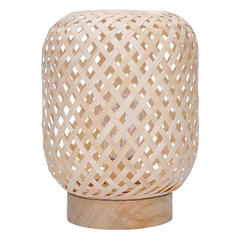 Solight ratanová LED lucerna s LED žárovkou, teplá bílá, 2x AAA, 19cm