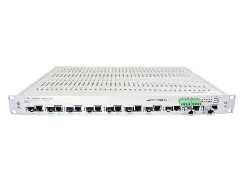 1-898-111 2G-10S-UNIT/1U, Průmyslový managed switch 19"/1U podporující redundantní…