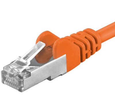 Premiumcord Patch kabel CAT6a S-FTP, RJ45-RJ45, AWG 26/7 3m oranžová