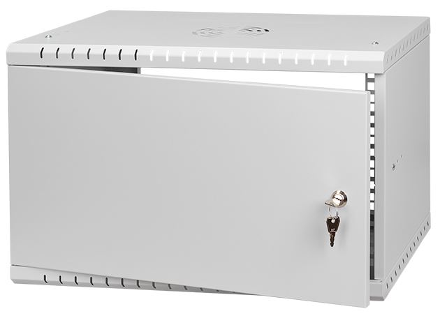 LEXI-Net Basic Rozvaděč nástěnný 19" 6U 520x450, dveře plech, černý