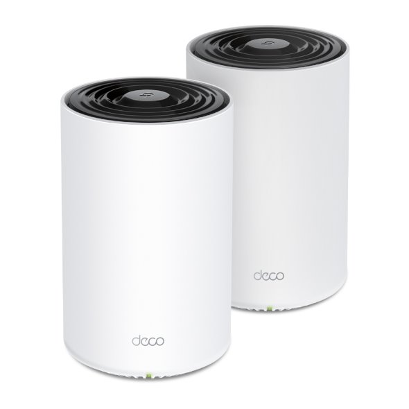 WiFi router TP-Link Deco PX50(2-pack) AX3000 + G15000, WiFi 6E, 1x 2.5GLAN, 2x GLAN / 574Mbps 2,4GHz/ 2402Mbps 5GHz