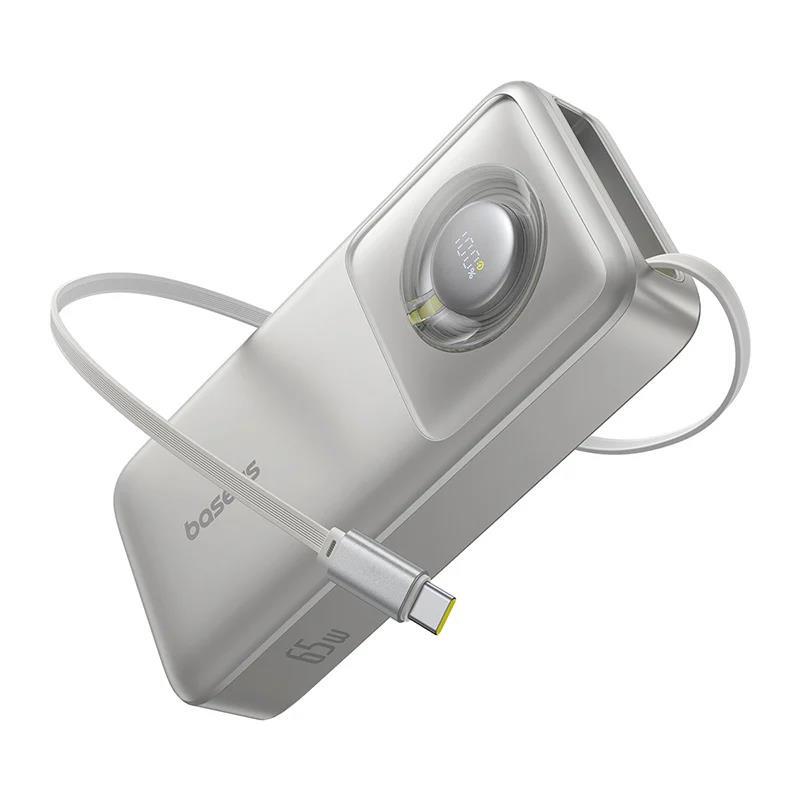 Powerbanka Baseus OS Free2Pull 10000mAh, 30W, s kabelem USB-C šedá