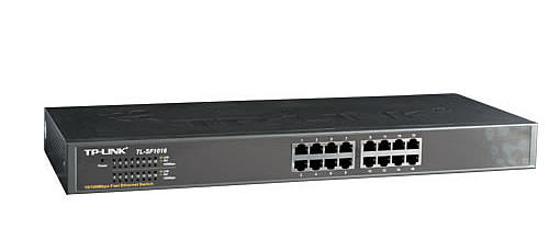 Switch TP-Link TL-SF1016 16x LAN, 19"rack