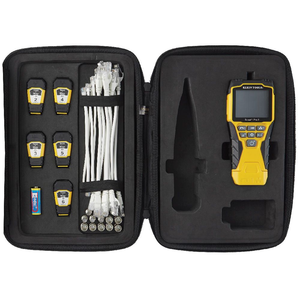 LAN TESTER - VDV Scout® Pro 3 Tester Kit Locator Map™ (PoE)- KLEIN TOOLS