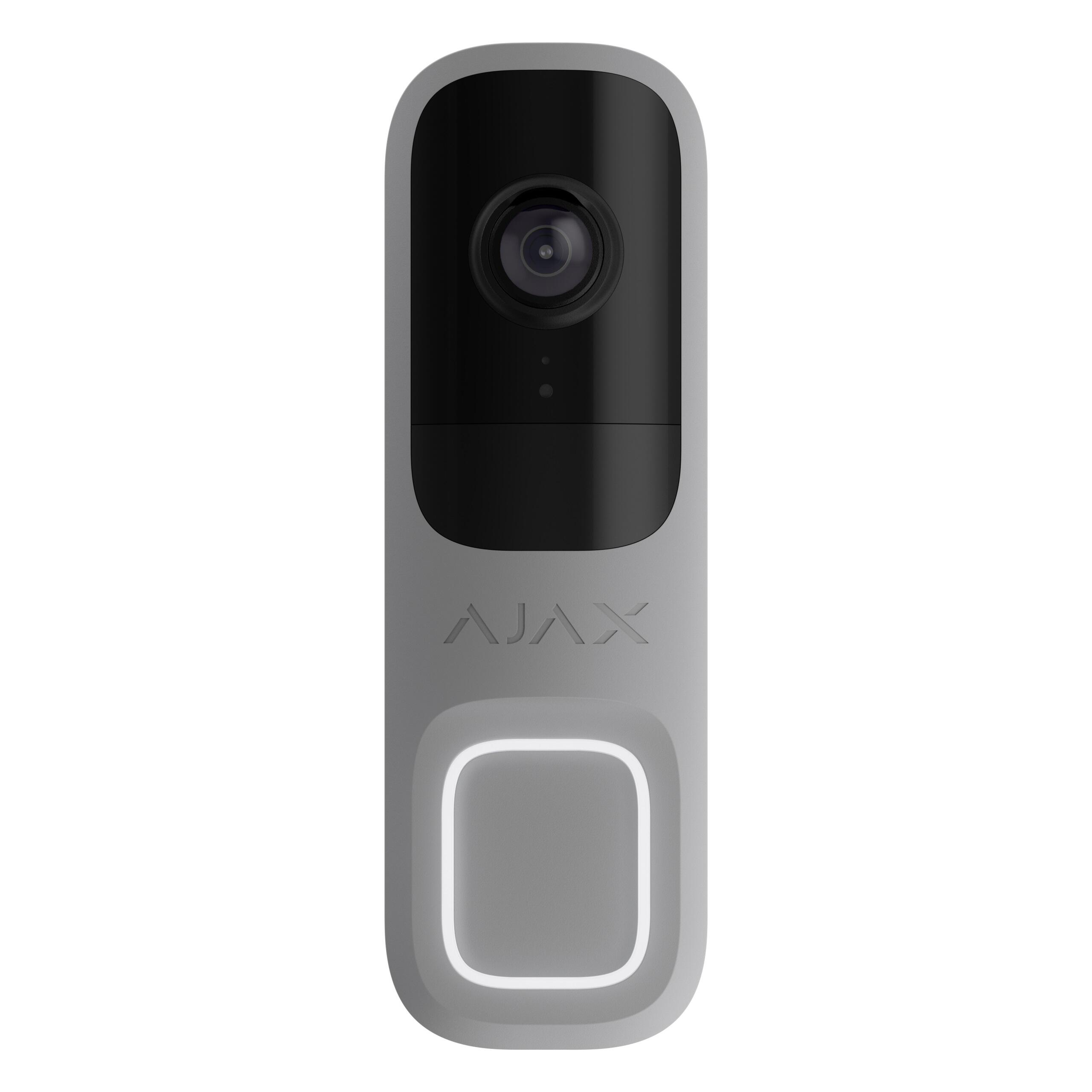 Doorbell, 4 Mp, 155°, IR 6m, AI Analytics, Wi-fi, H.264, HDR, PIR detektor, IP54, 12VDC/24VAC, šedá
