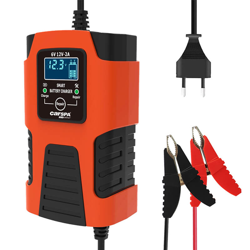Nabíječka Carspa CFA2 pro olověné baterie 6V 2A, 12V 2A