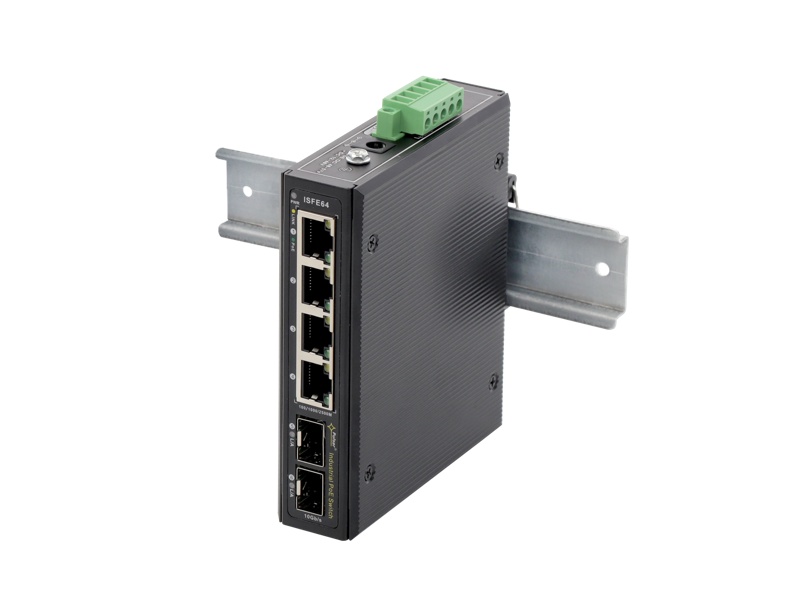 ISFE64 6 portový switch – 4x RJ-45 2.5Gbps PoE+ IEEE 802.3af/at, 2x SFP 10Gbps,…