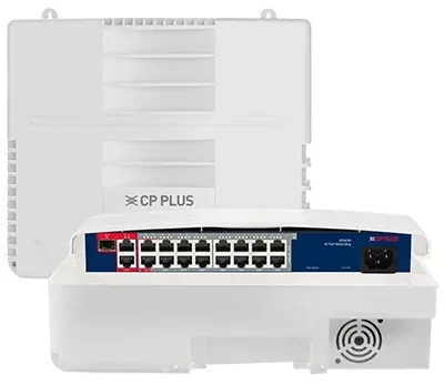 CP PLUS CP-ANW-HPU16G2F1D-N30 Šestnáctiportový 10/100/1000 Mbps PoE switch v IP65 pouzdru