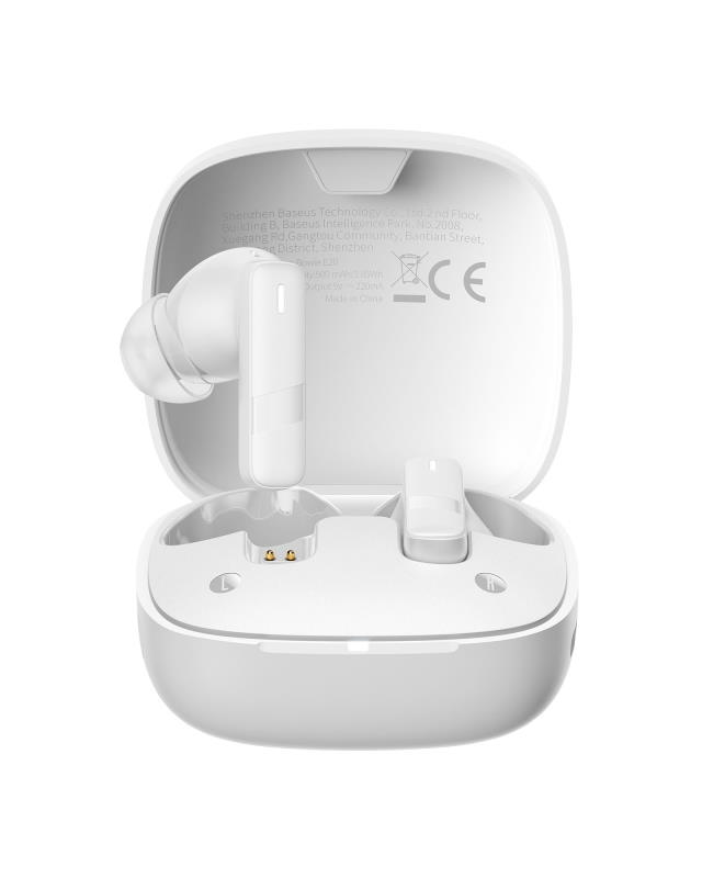 Bluetooth sluchátka Baseus Bowie E20 bílá