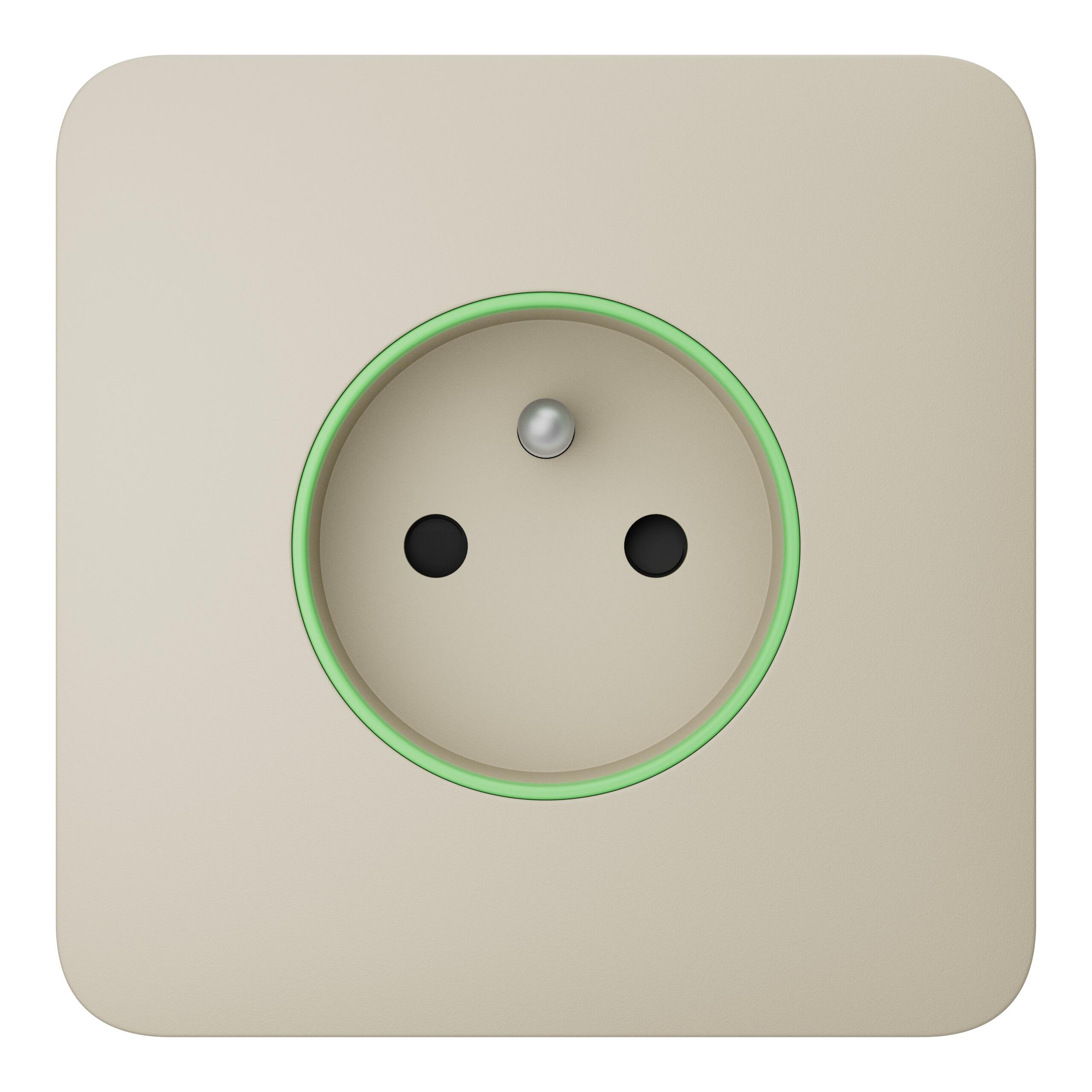 SoloCover (type E), přední panel pro Outlet, ivory