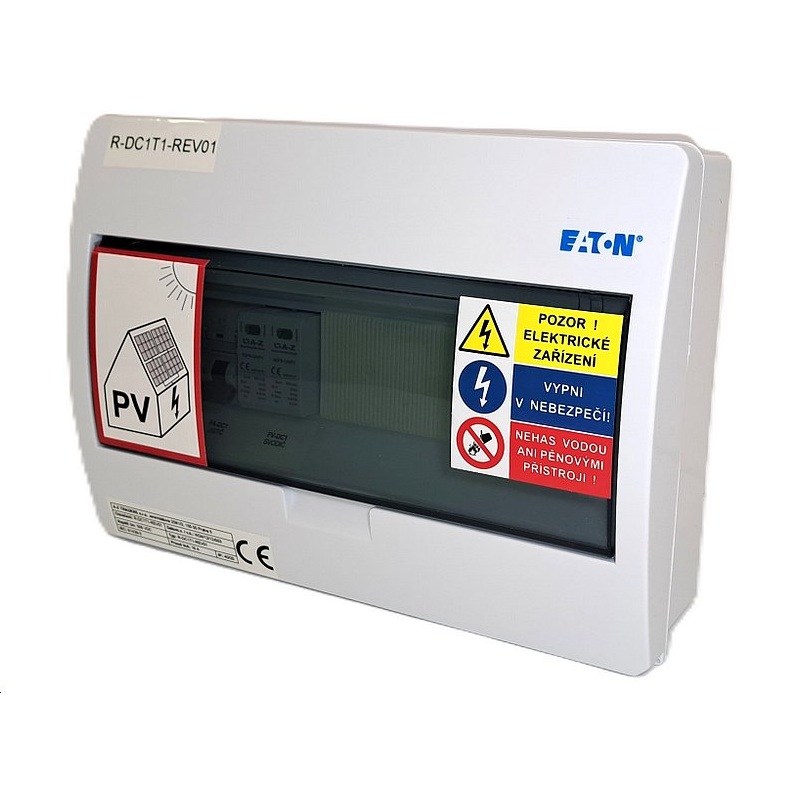 Rozvaděč EATON R-DC1T1-Rev01, T1+T2 (500V DC / 15A) pro 1 string IP40 certifikovaný