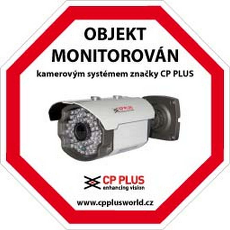 Samolepka CCTV CP-PR-34 - kamerové systémy CP PLUS